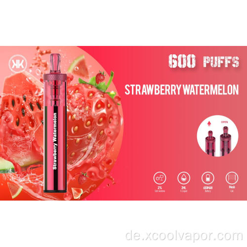 XCOOL Einweg Vape Pen 600 Puffs Elektronische Zigaretten